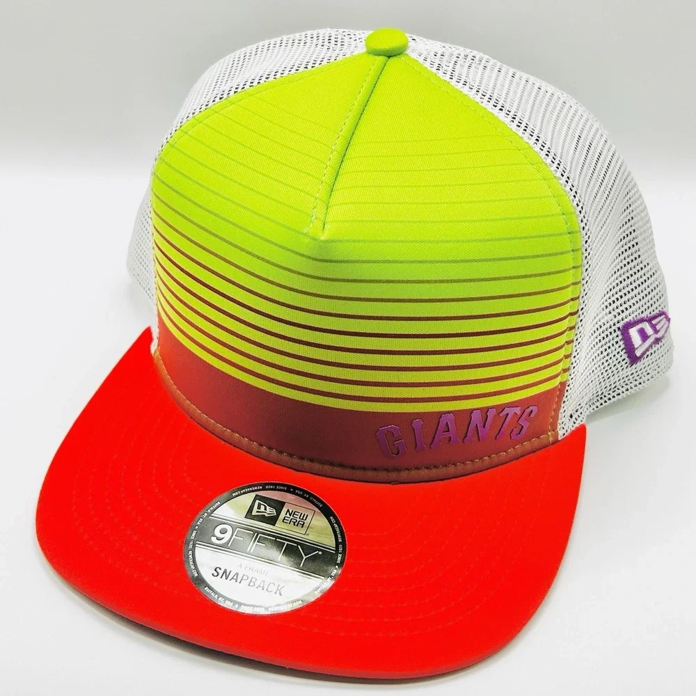 San Francisco Giants New Era Striped Sunset A-Frame Foam 9FIFTY Hat Cap Snapback